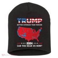 Trump 2024 Better Coverage Than Verizon Can You Hear Us Now Short Acrylic Beanie thumb 0