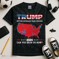 Trump 2024 Better Coverage Than Verizon Can You Hear Us Now Kids Tie-Dye T-Shirt thumb 2