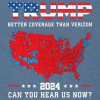 Trump 2024 Better Coverage Than Verizon Can You Hear Us Now Comfort Colors Garment-Dyed Hooded Sweatshirt thumb 2