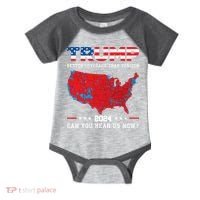 Trump 2024 Better Coverage Than Verizon Can You Hear Us Now Infant Baby Jersey Bodysuit thumb 0