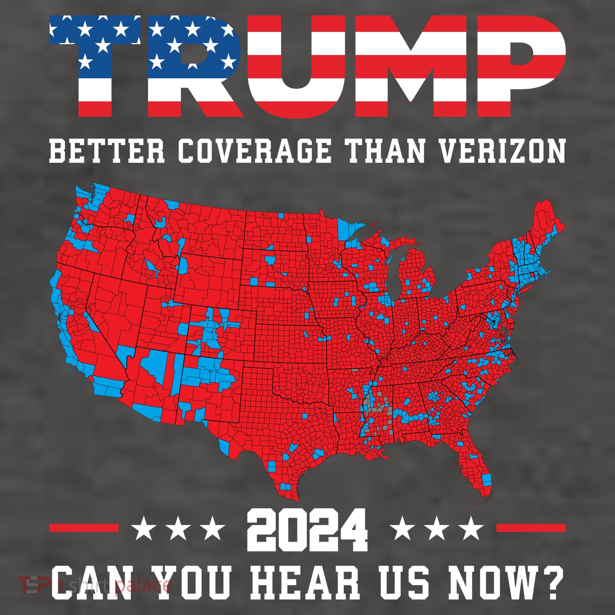 Trump 2024 Better Coverage Than Verizon Can You Hear Us Now Vector Backpack