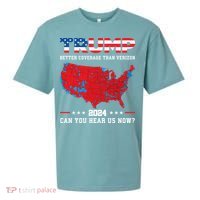 Trump 2024 Better Coverage Than Verizon Can You Hear Us Now Sueded Cloud Jersey T-Shirt thumb 0