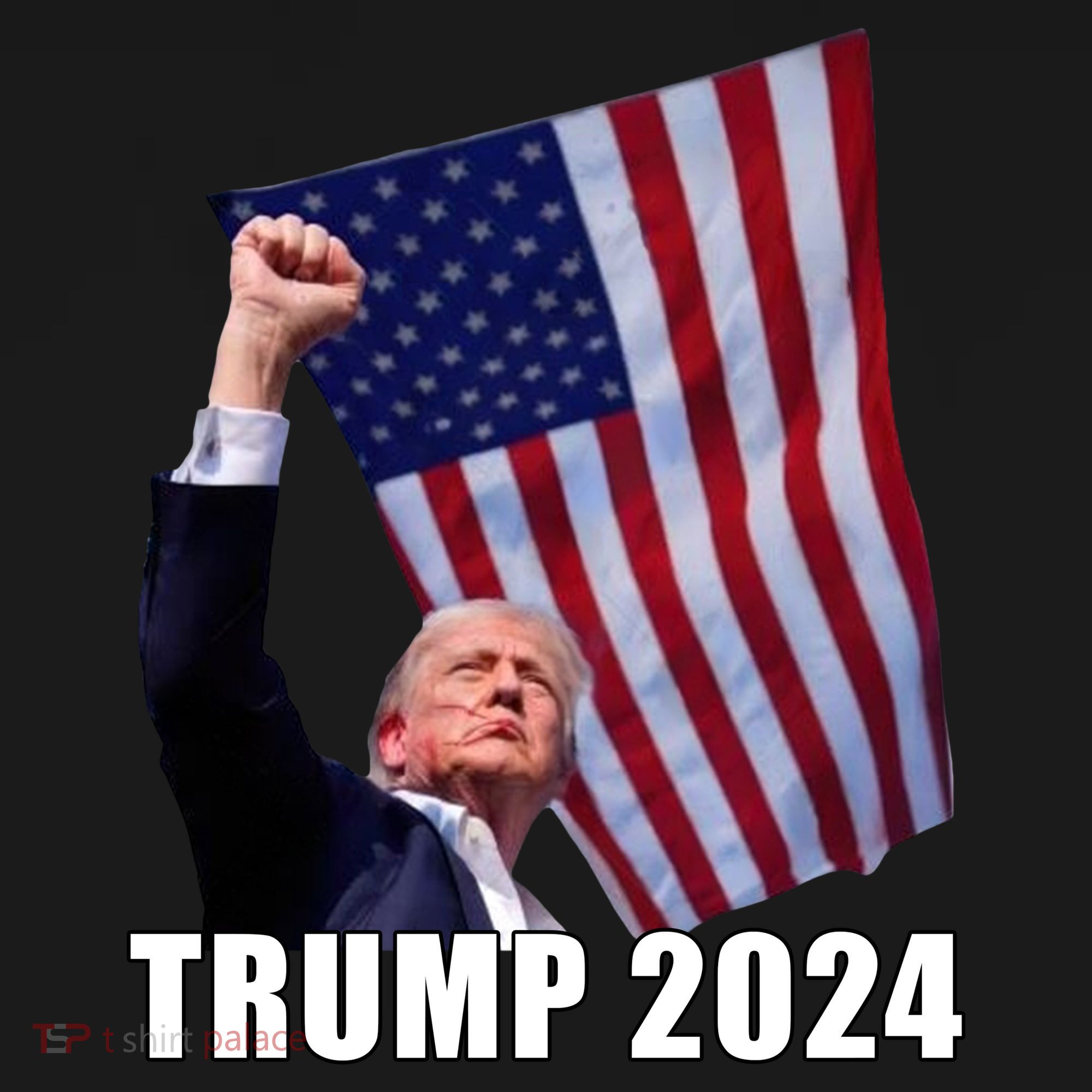 Trump 2024 Bullet Flag Fist Election Women's Hoodie