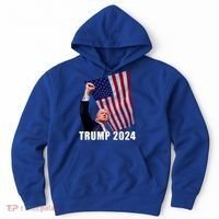 Trump 2024 Bullet Flag Fist Election Hoodie thumb 0