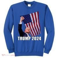 Trump 2024 Bullet Flag Fist Election Sweatshirt thumb 0