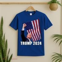 Trump 2024 Bullet Flag Fist Election T-Shirt thumb 2