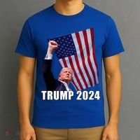 Trump 2024 Bullet Flag Fist Election T-Shirt thumb 3