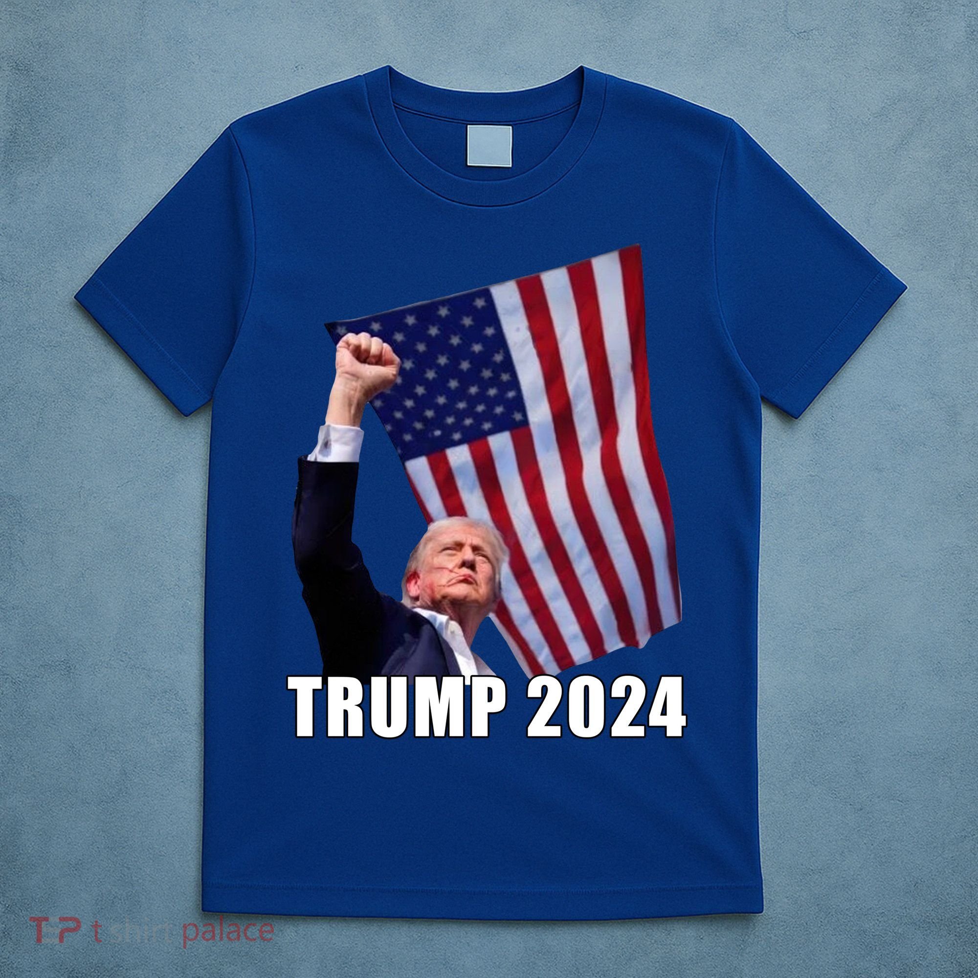 Trump 2024 Bullet Flag Fist Election T-Shirt