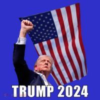 Trump 2024 Bullet Flag Fist Election Mousepad thumb 1