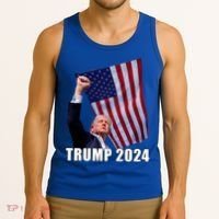 Trump 2024 Bullet Flag Fist Election Tank Top thumb 3