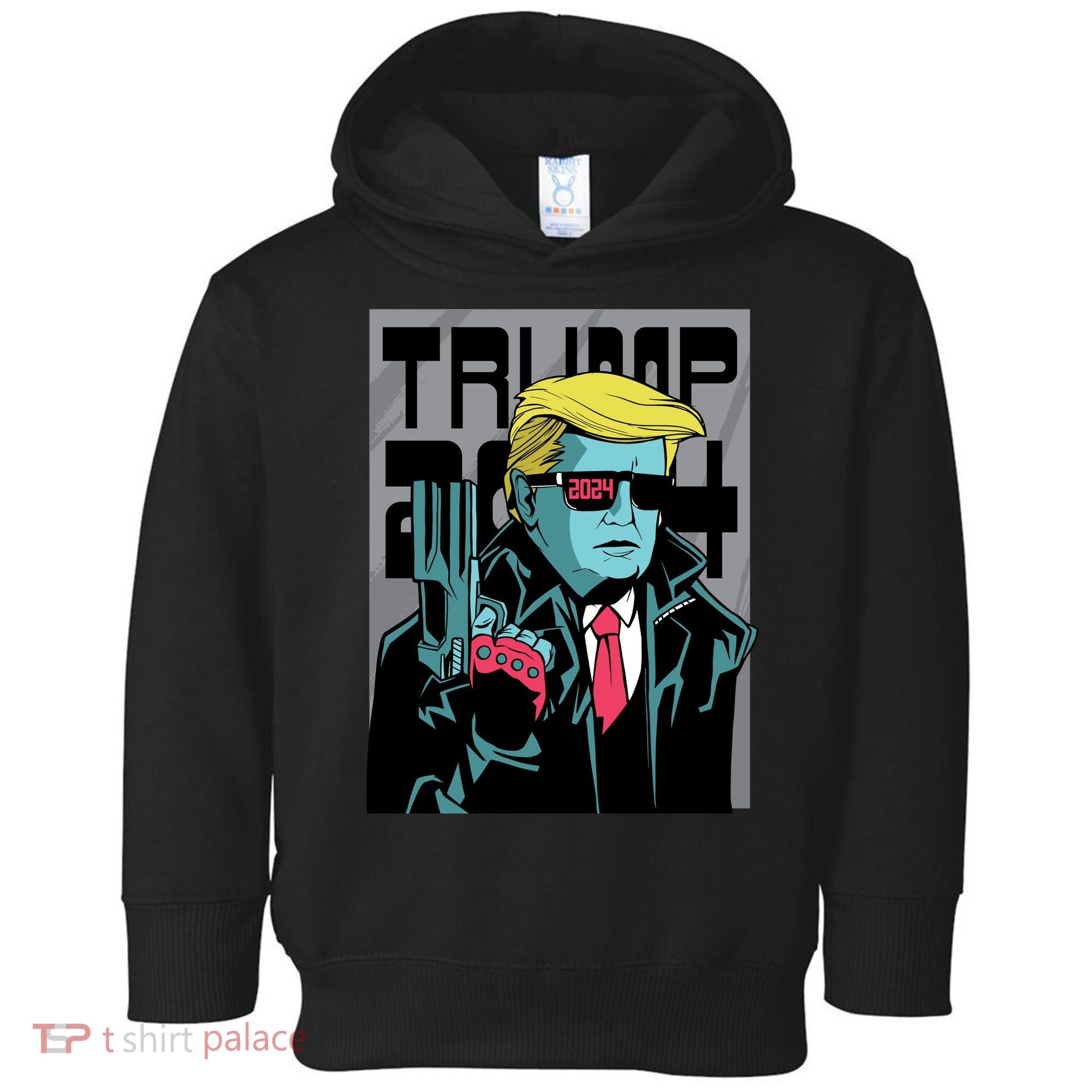 Trump 2024 Comic Cover Toddler Hoodie