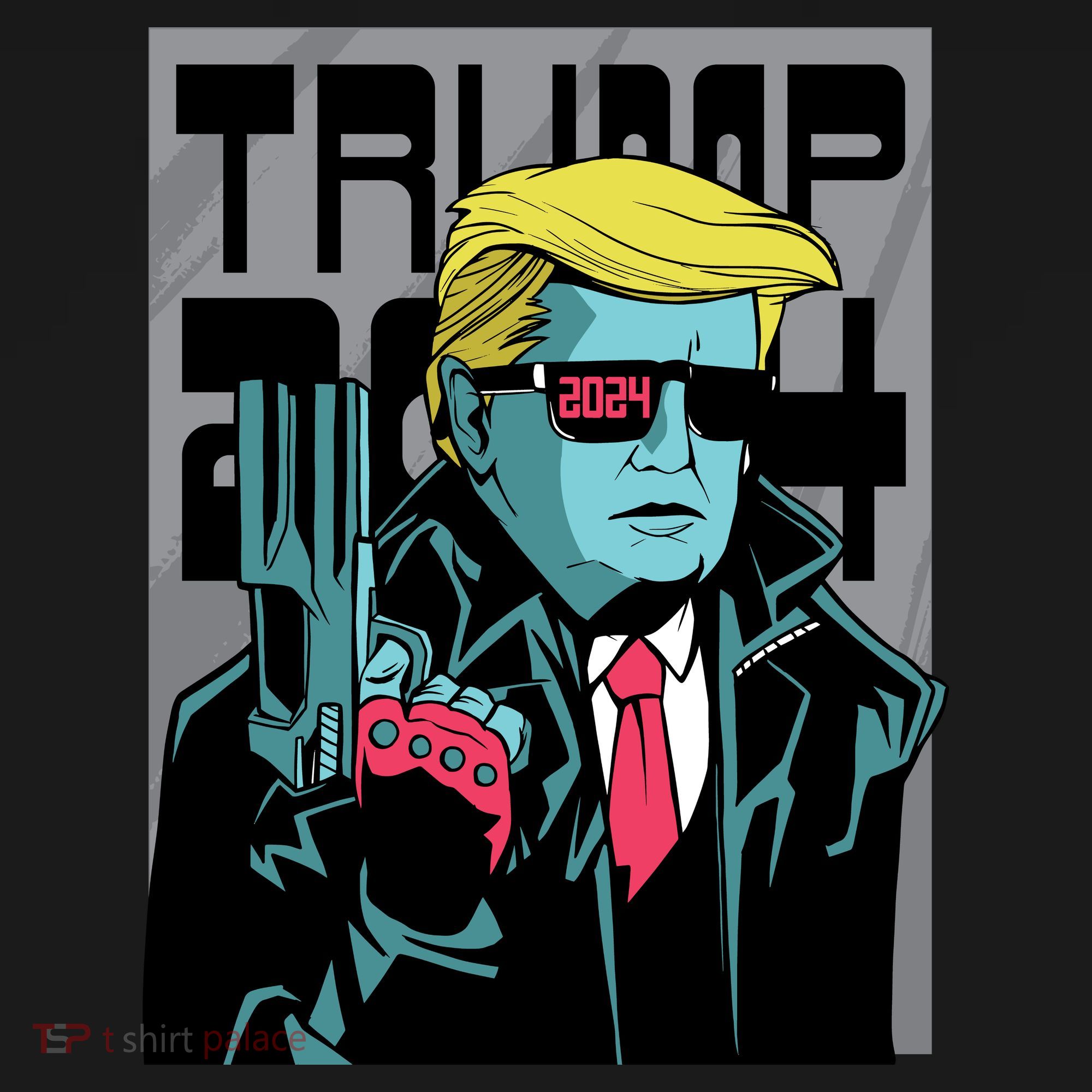 Trump 2024 Comic Cover Toddler Hoodie
