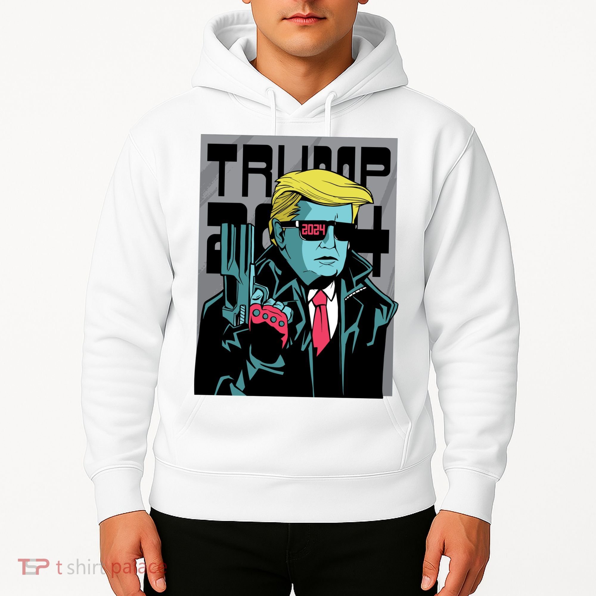 Trump 2024 Comic Cover Hoodie