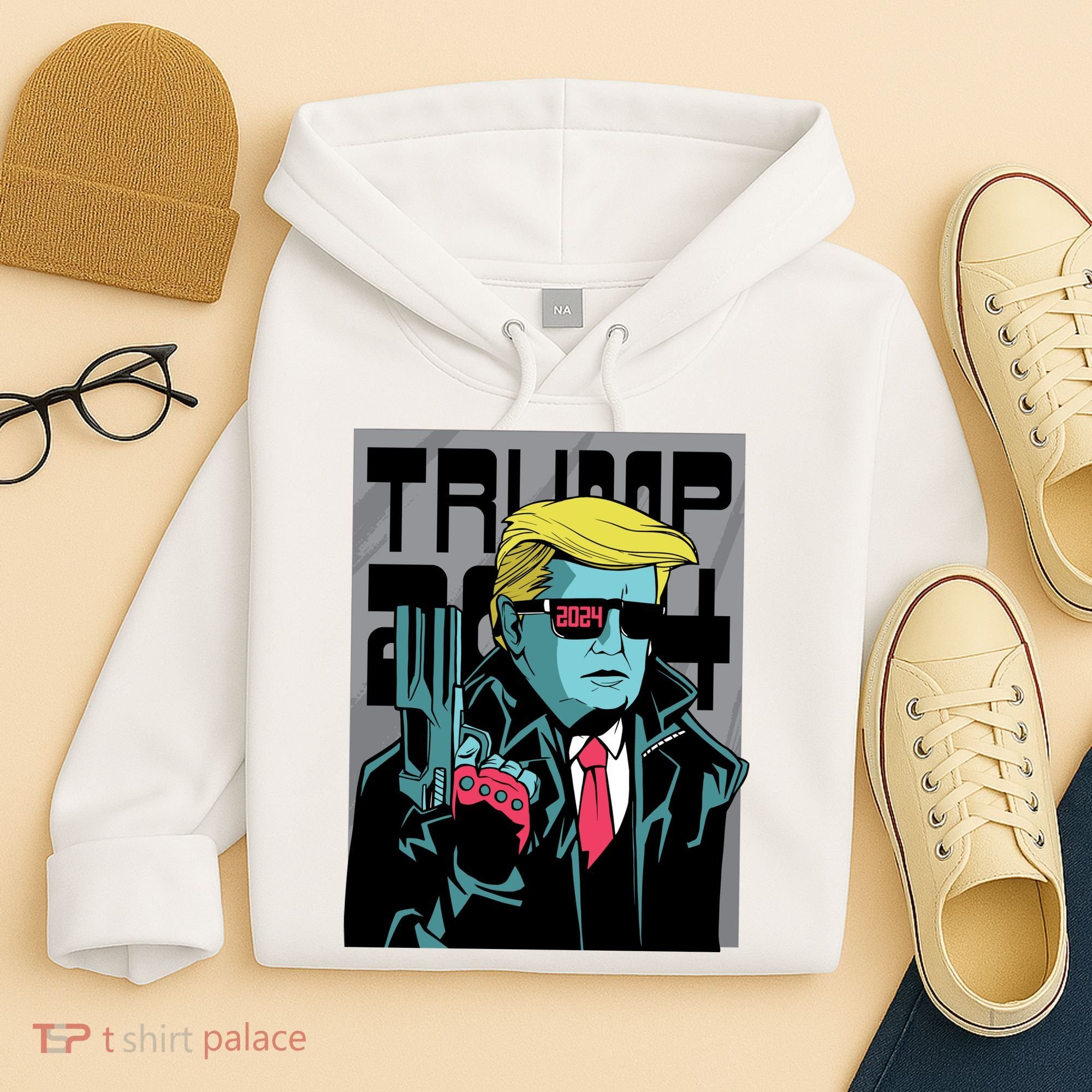 Trump 2024 Comic Cover Hoodie