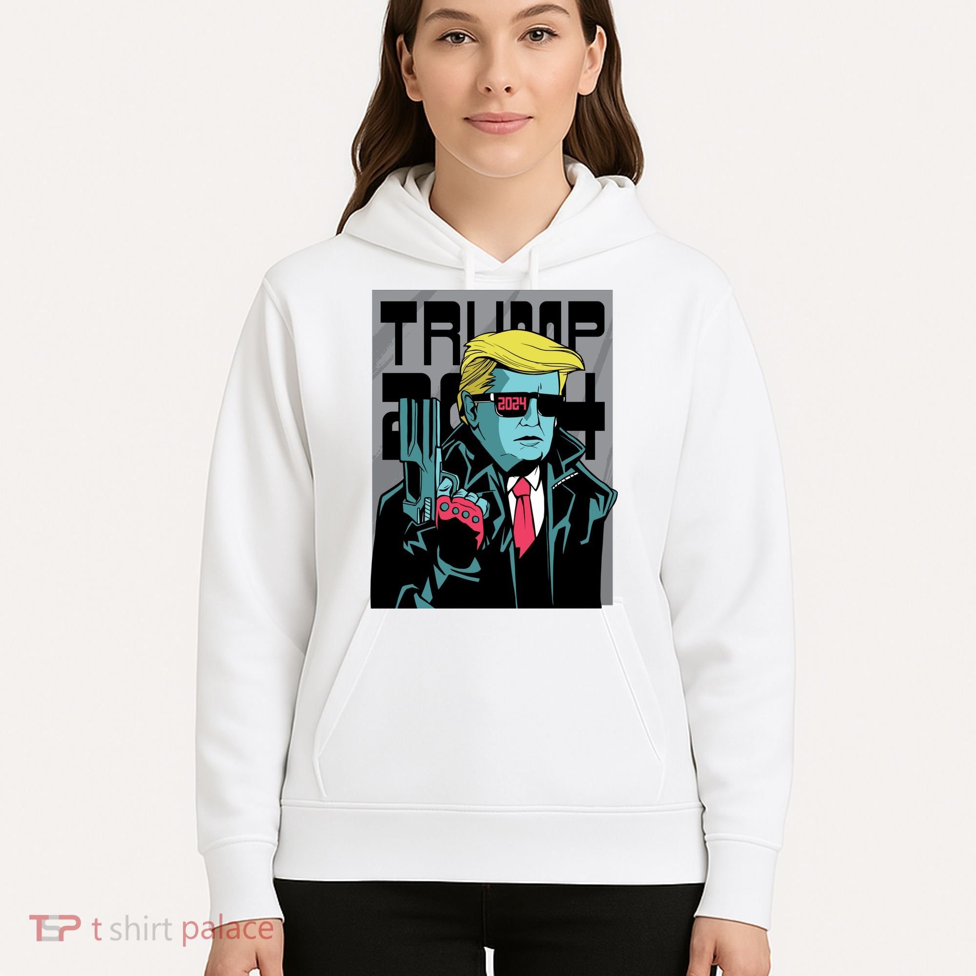 Trump 2024 Comic Cover Hoodie