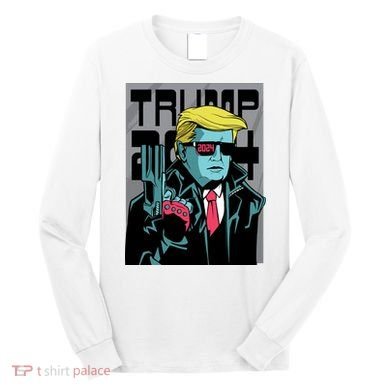 Trump 2024 Comic Cover Long Sleeve Shirt