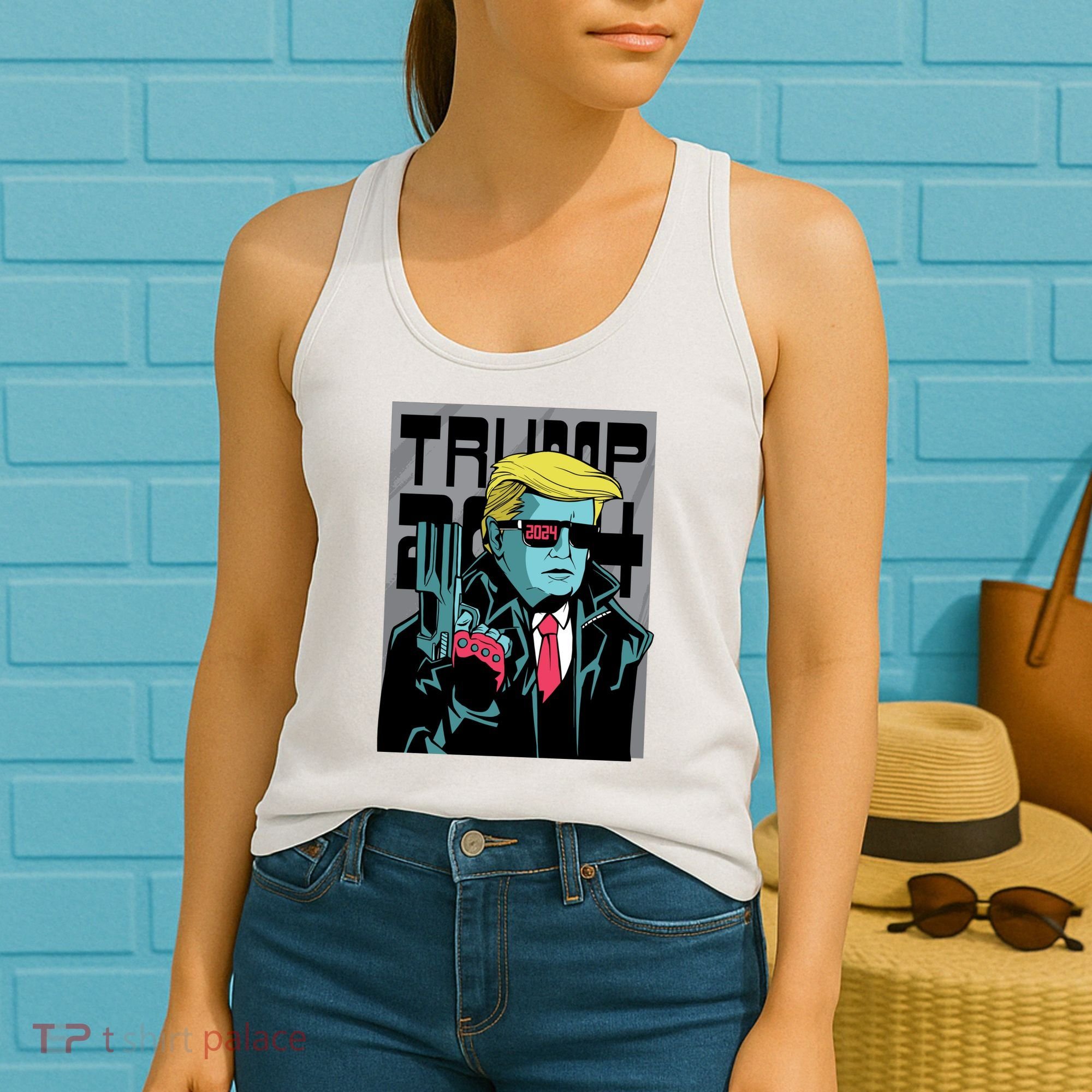 Trump 2024 Comic Cover Women's Tank Top