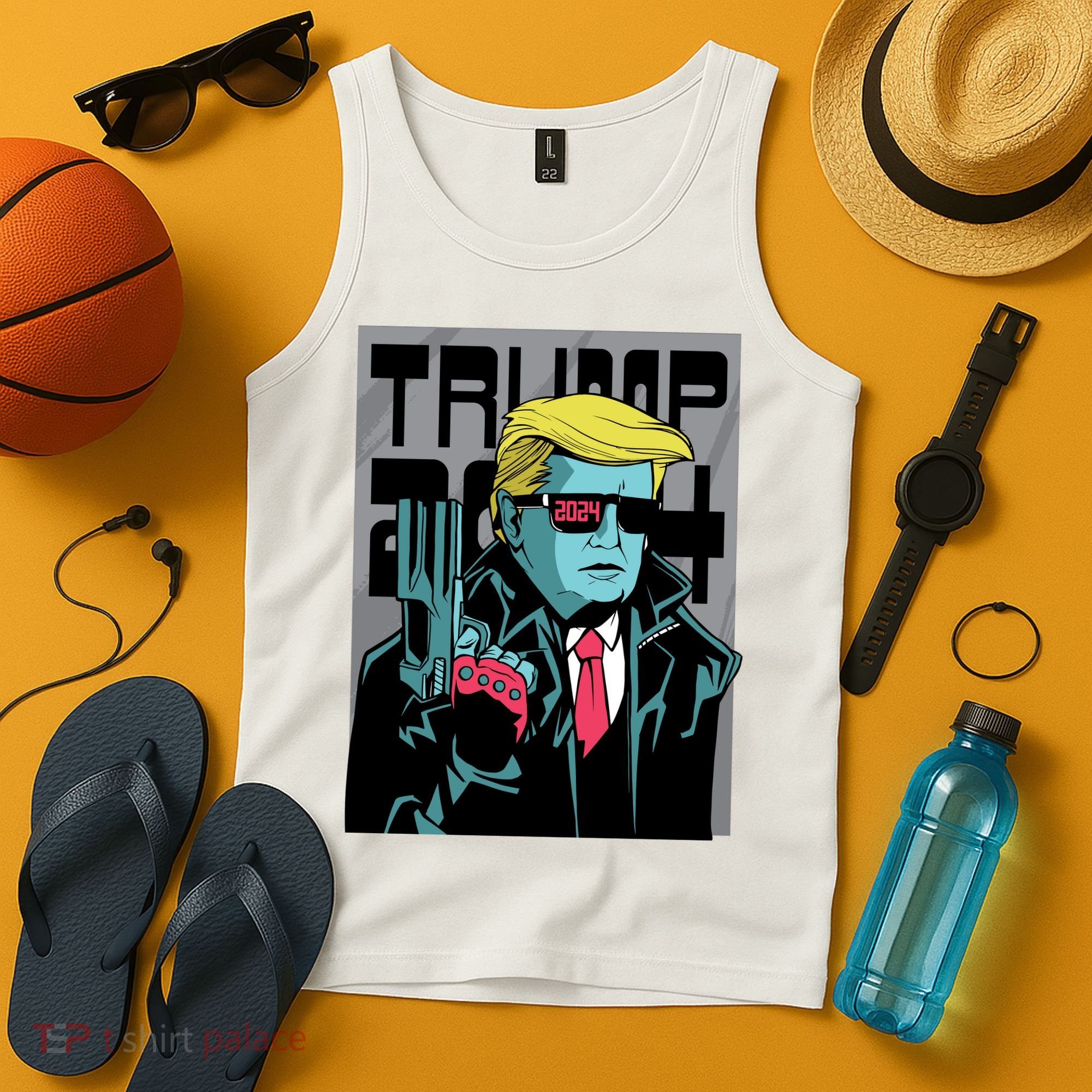 Trump 2024 Comic Cover Tank Top
