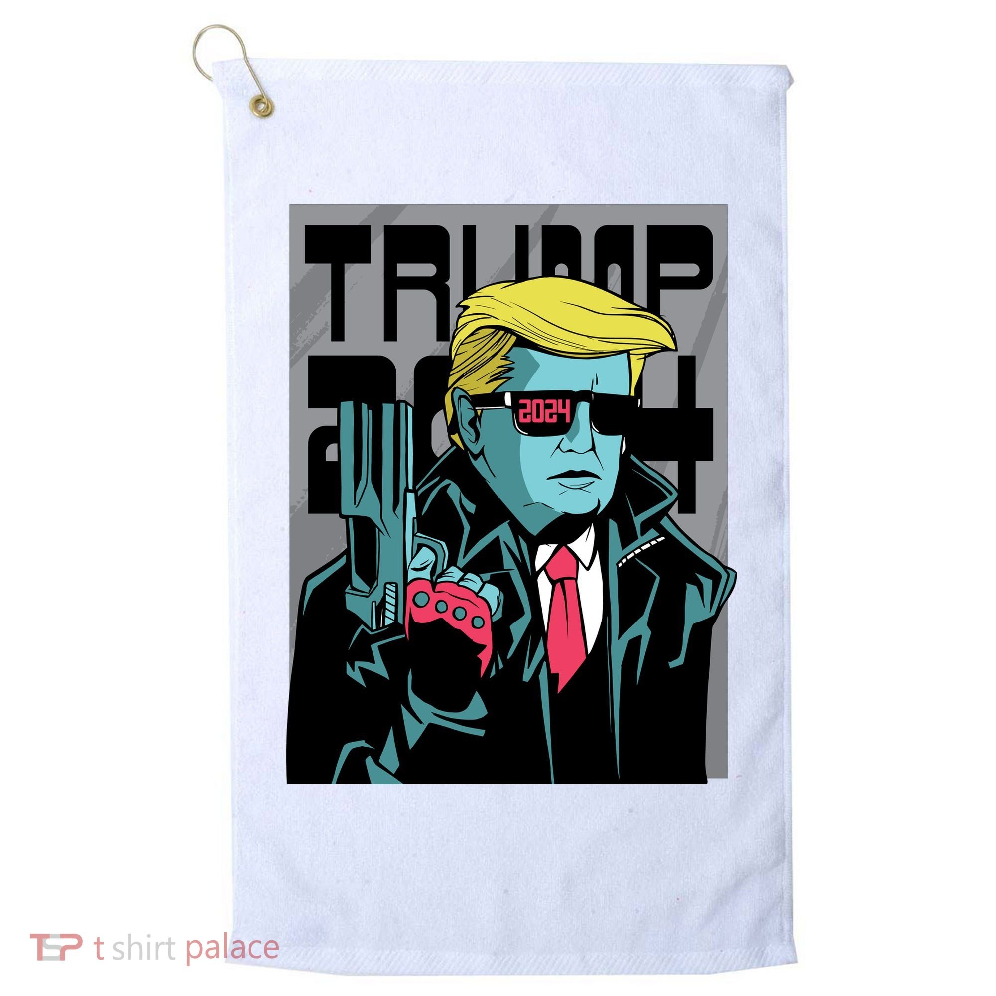 Trump 2024 Comic Cover Golf Towel
