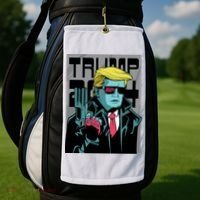 Trump 2024 Comic Cover Golf Towel thumb 2