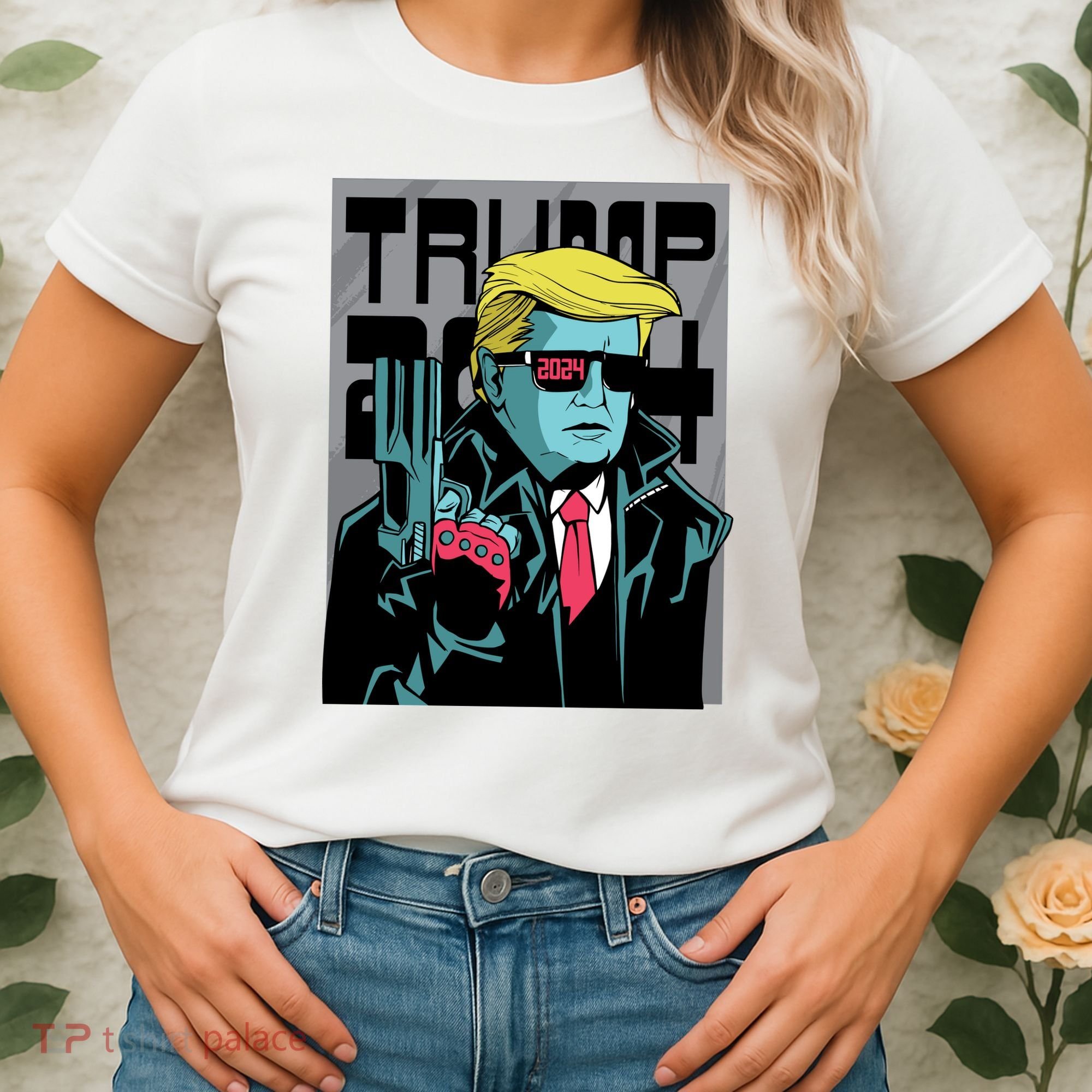Trump 2024 Comic Cover Women's T-Shirt