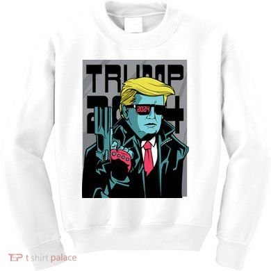 Trump 2024 Comic Cover Kids Sweatshirt