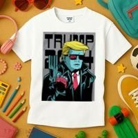 Trump 2024 Comic Cover Kids T-Shirt thumb 3