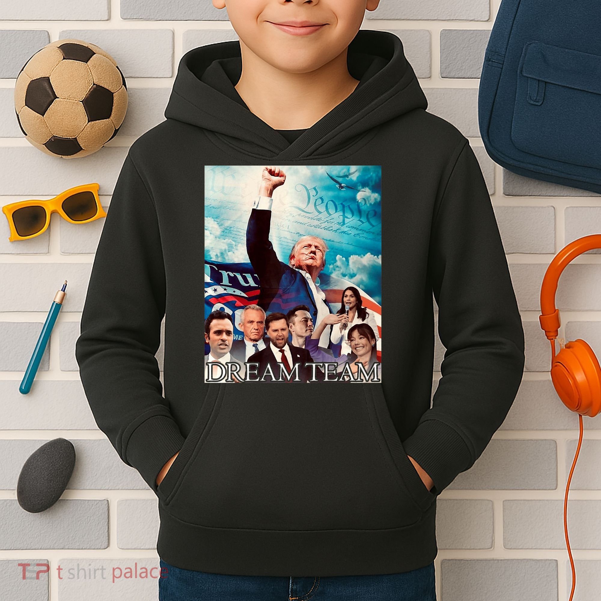 Trump 2024 Dream Team Kids Hoodie