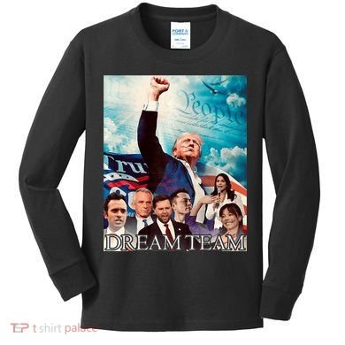 Trump 2024 Dream Team Kids Long Sleeve Shirt