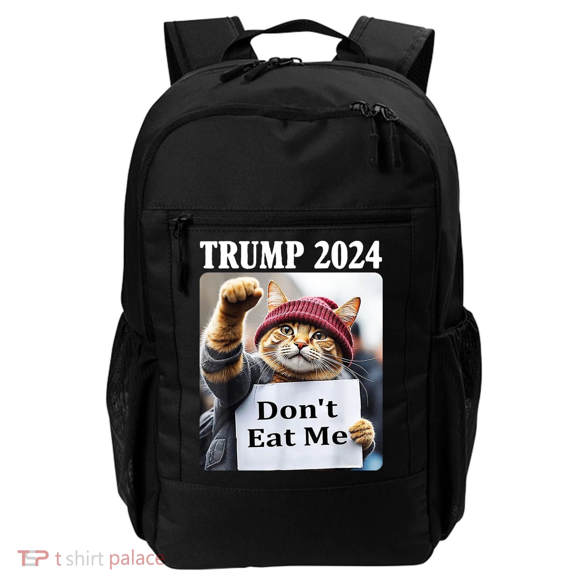 Trump 2024 Dont Eat Me Funny Cat Election Backpack