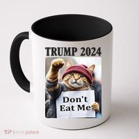 Trump 2024 Dont Eat Me Funny Cat Election Coffee Mug thumb 0
