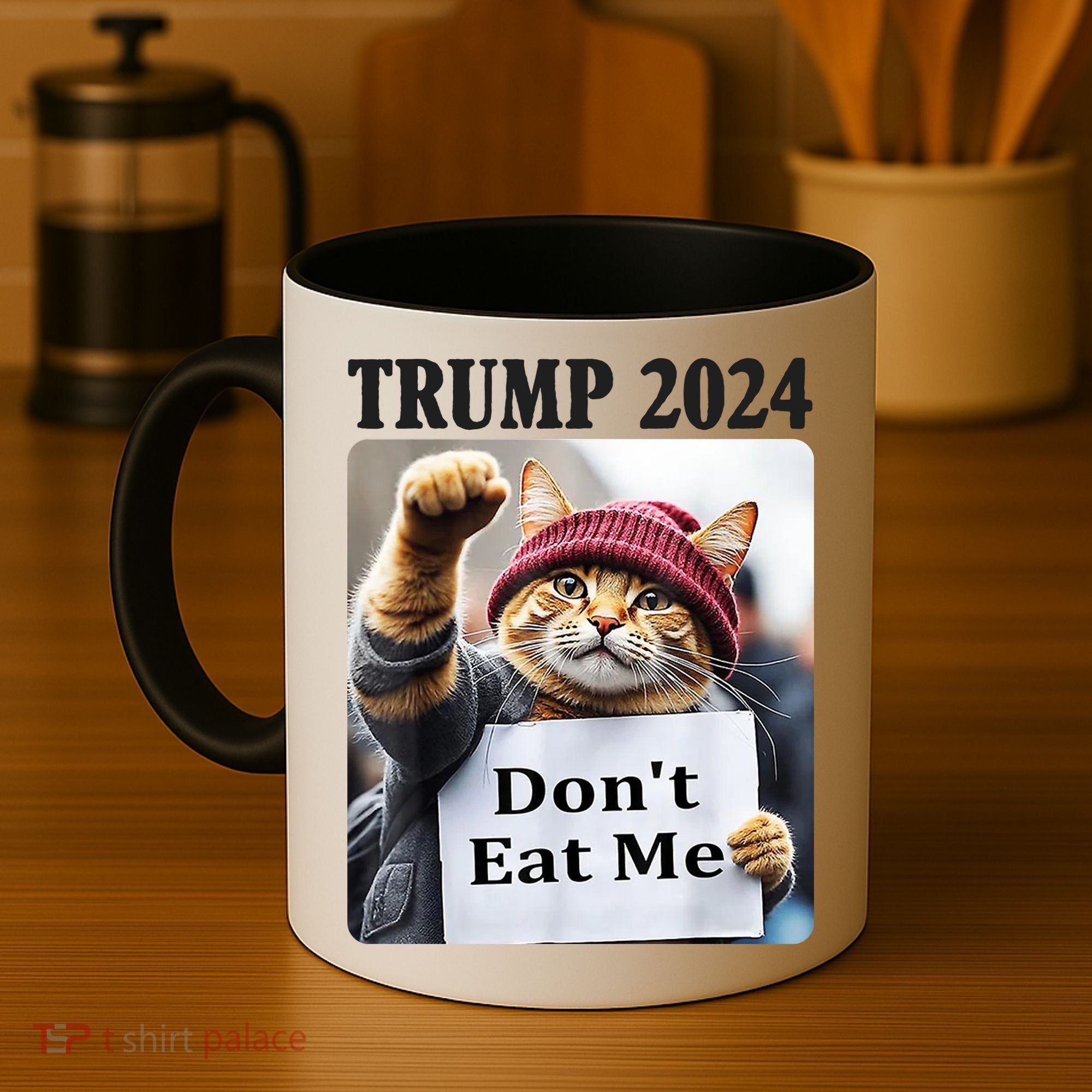 Trump 2024 Dont Eat Me Funny Cat Election Coffee Mug