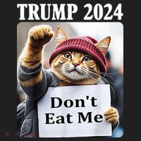 Trump 2024 Dont Eat Me Funny Cat Election Beanie thumb 2