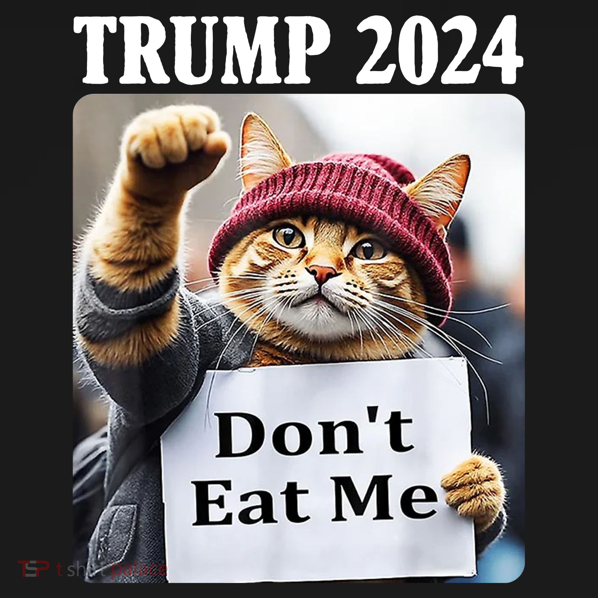 Trump 2024 Dont Eat Me Funny Cat Election Women's Hoodie