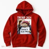 Trump 2024 Dont Eat Me Funny Cat Election Hoodie thumb 0