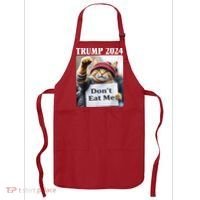 Trump 2024 Dont Eat Me Funny Cat Election Apron thumb 0