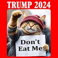 Trump 2024 Dont Eat Me Funny Cat Election Apron thumb 3