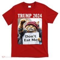 Trump 2024 Dont Eat Me Funny Cat Election T-Shirt thumb 0