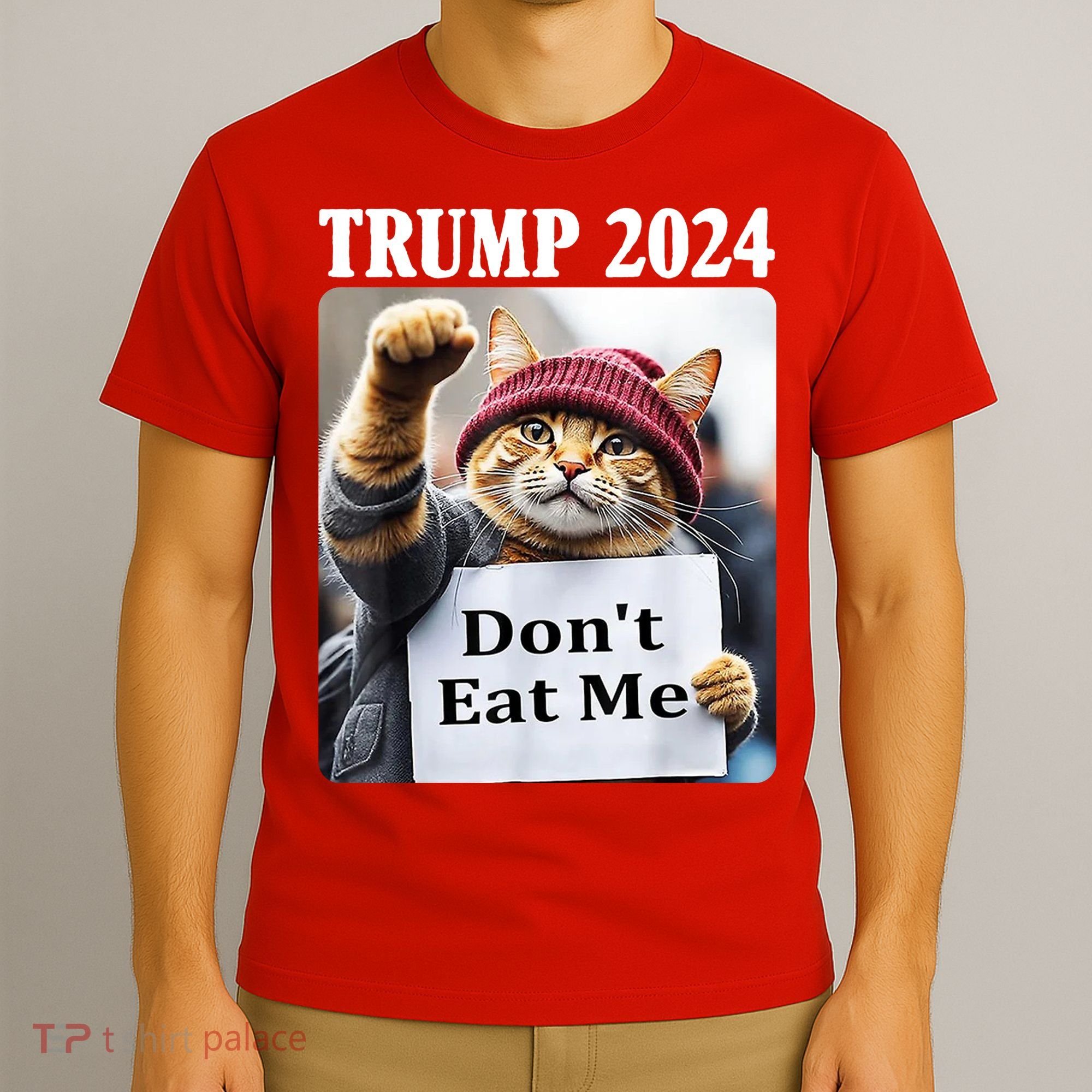 Trump 2024 Dont Eat Me Funny Cat Election T-Shirt