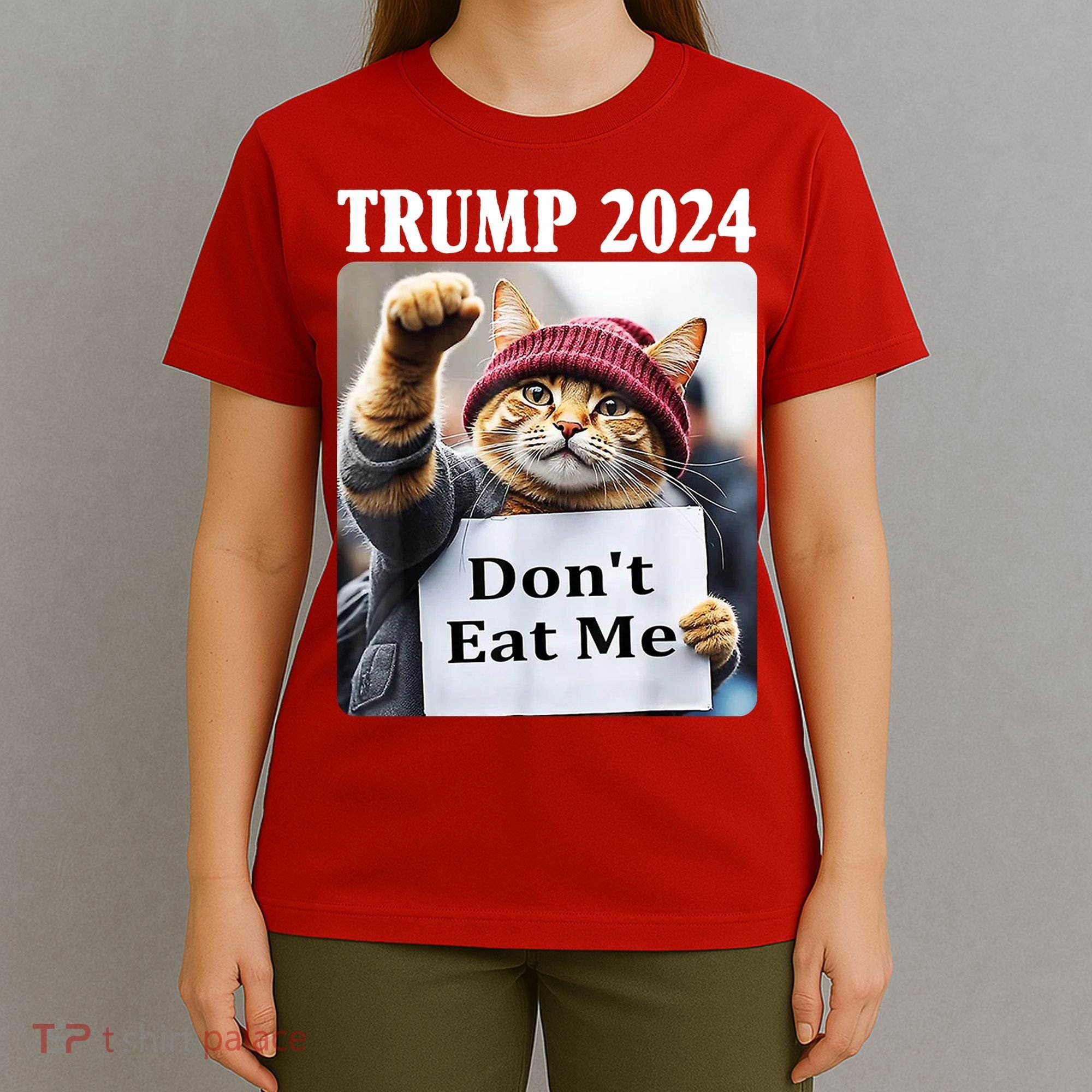 Trump 2024 Dont Eat Me Funny Cat Election T-Shirt
