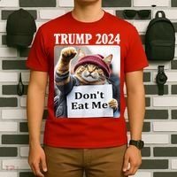 Trump 2024 Dont Eat Me Funny Cat Election T-Shirt thumb 6