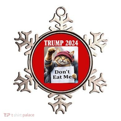 Trump 2024 Dont Eat Me Funny Cat Election Ornament