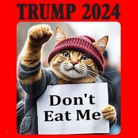 Trump 2024 Dont Eat Me Funny Cat Election Santa Hat thumb 1