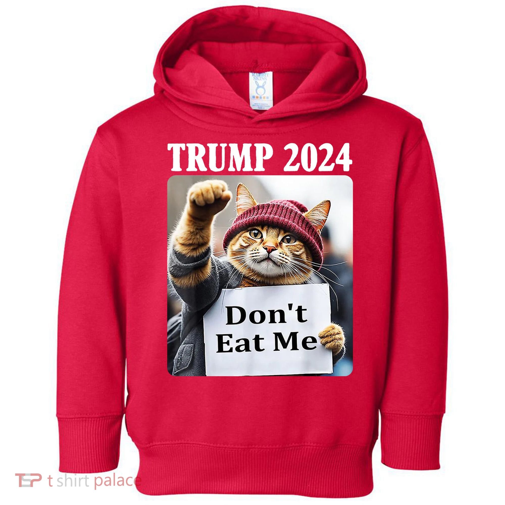 Trump 2024 Dont Eat Me Funny Cat Election Toddler Hoodie