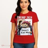 Trump 2024 Dont Eat Me Funny Cat Election Women's T-Shirt thumb 4
