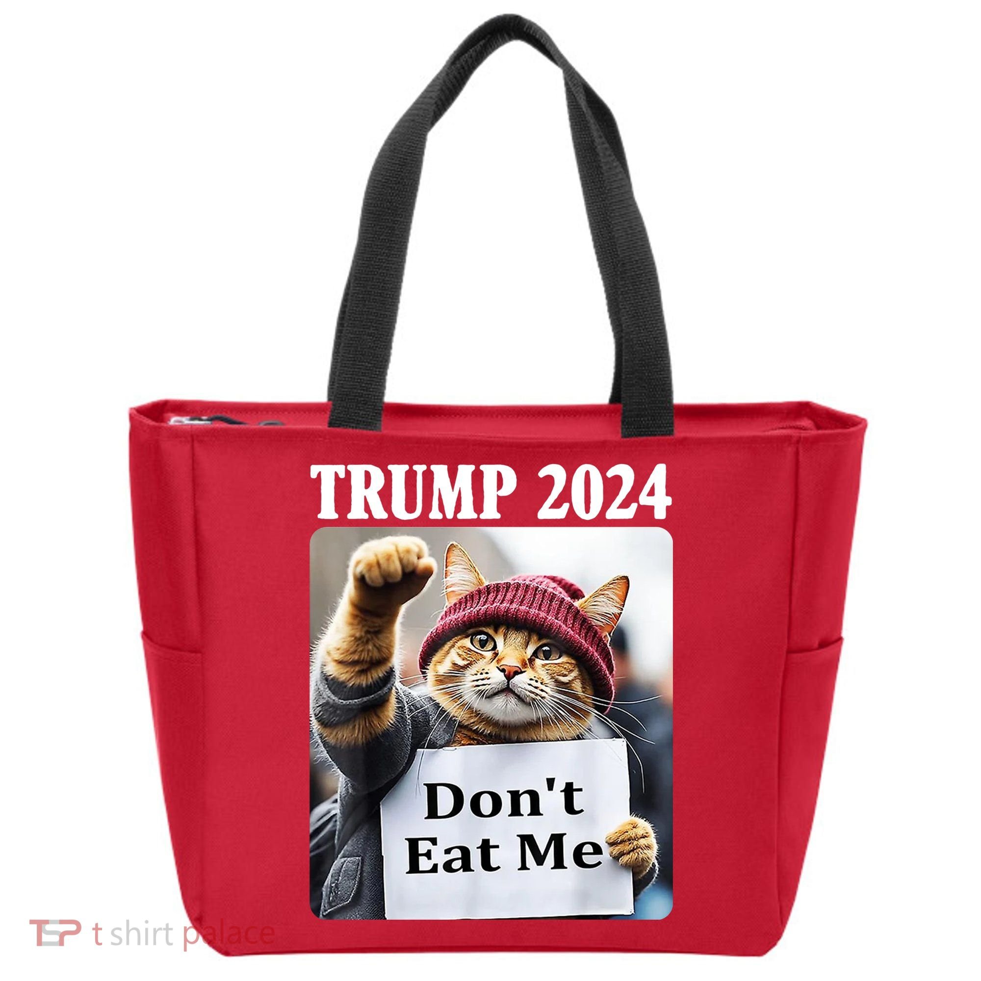 Trump 2024 Dont Eat Me Funny Cat Election Tote Bag