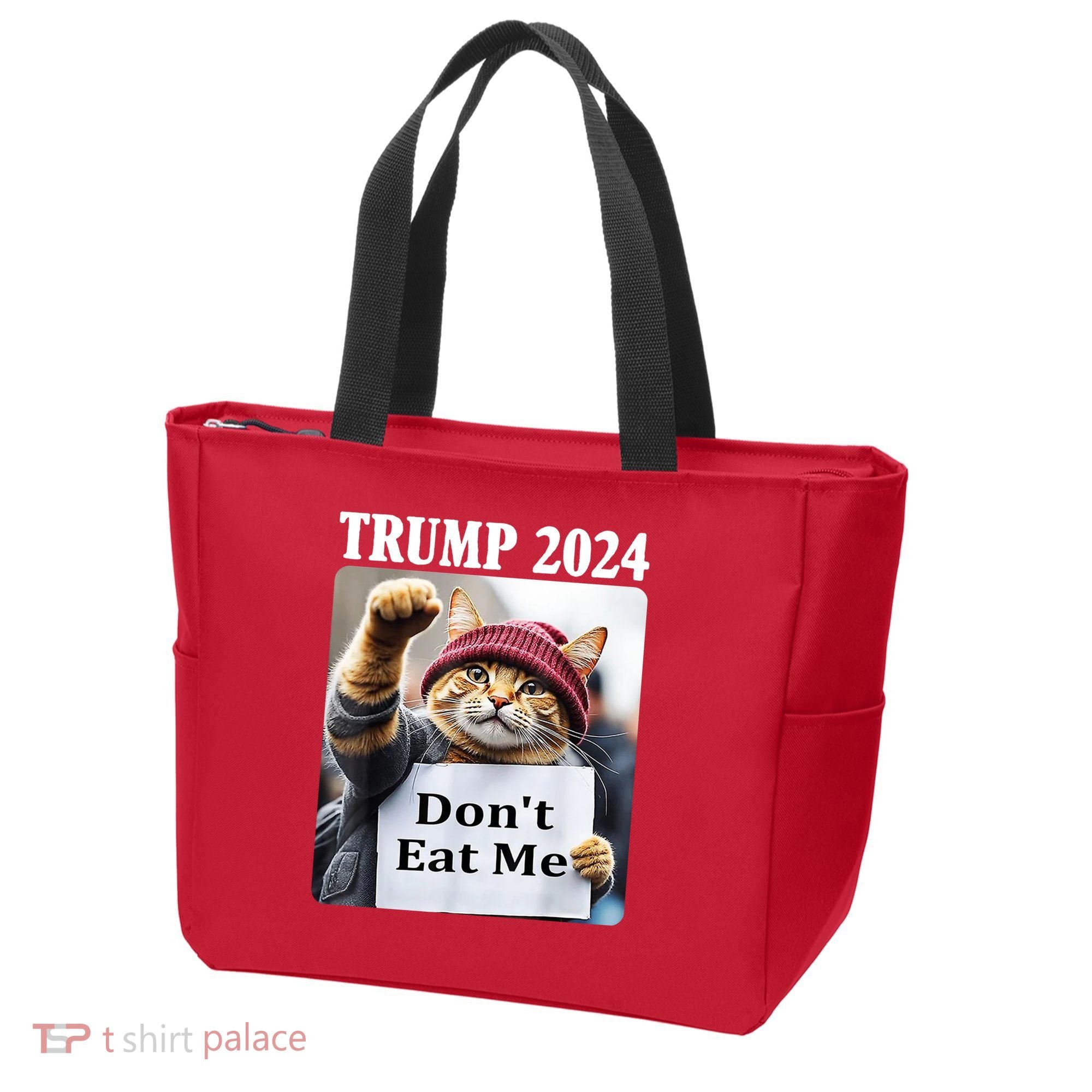 Trump 2024 Dont Eat Me Funny Cat Election Tote Bag
