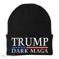 Trump 2024 Dark Maga President Donald Trump Beanie thumb 0