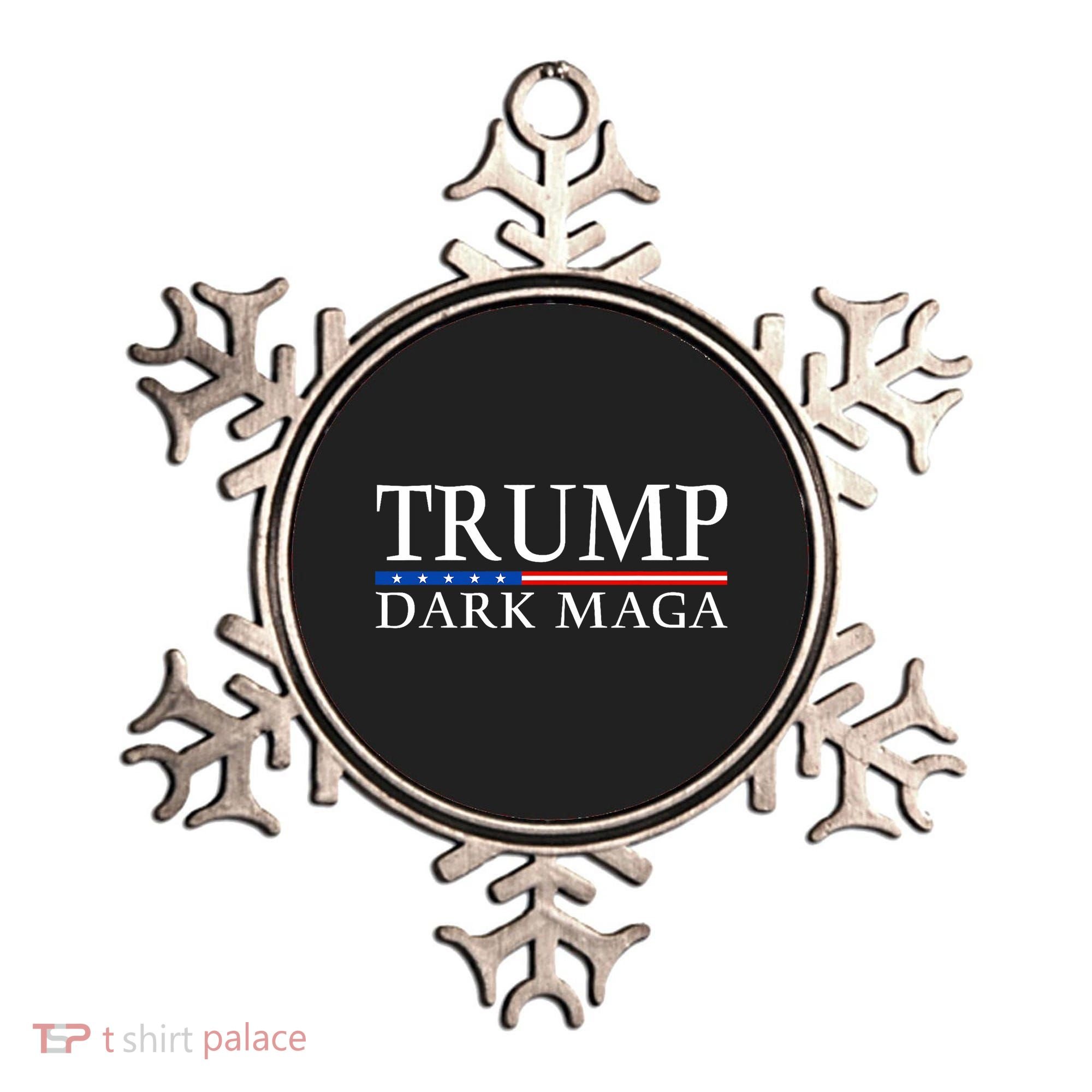 Trump 2024 Dark Maga President Donald Trump Ornament