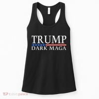 Trump 2024 Dark Maga President Donald Trump Women's Tank Top thumb 0